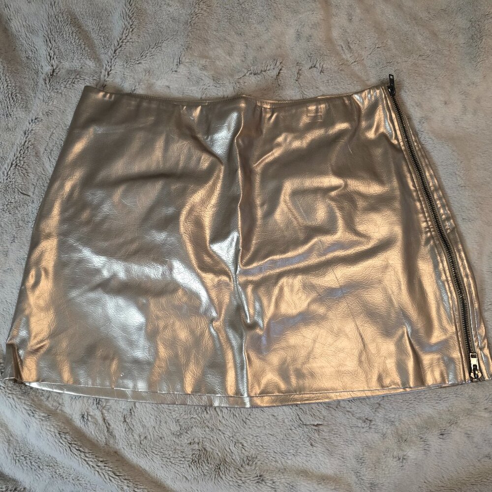 Future Culture Gold/Tan skirt **NWT**